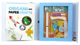 Colorful Origami & Paper Crafts Set for kids, featuring vibrant papers and templates to inspire creativity and fine motor skills.