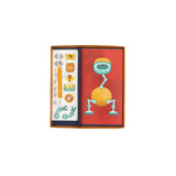 Colorful crafting set for kids to easily create unique robots with mess-free transfer techniques, perfect for ages 3 and up.