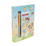 Colorful DIY craft kit featuring farm animal designs, promoting creativity and fine motor skills for kids 8 and up.