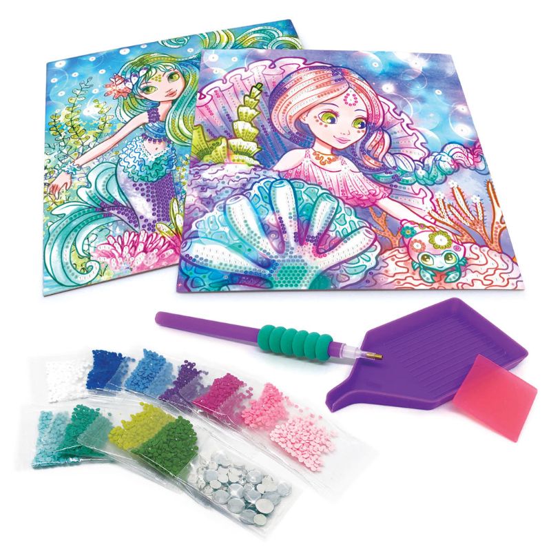 Dazzle by Number Art Kit - Marinia: create two sparkly masterpieces using 4500+ rhinestones and a precision applicator.