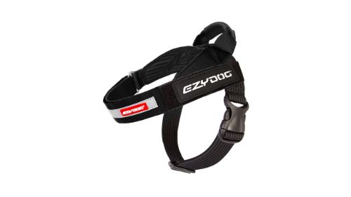 EzyDog Express Harness S Black: lightweight, breathable dog harness for comfort and control during walks and adventures.