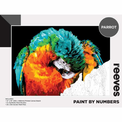 Reeves Paint By Numbers 12x16 Inch Parrot