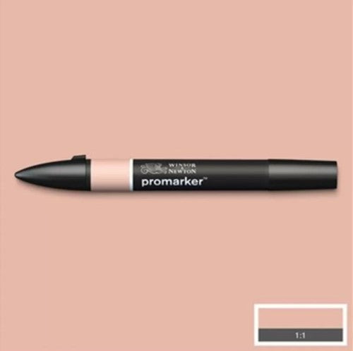 Winsor & Newton Promarker in Muted Pink 829, featuring twin-tipped design for versatile shading and precision detailing.