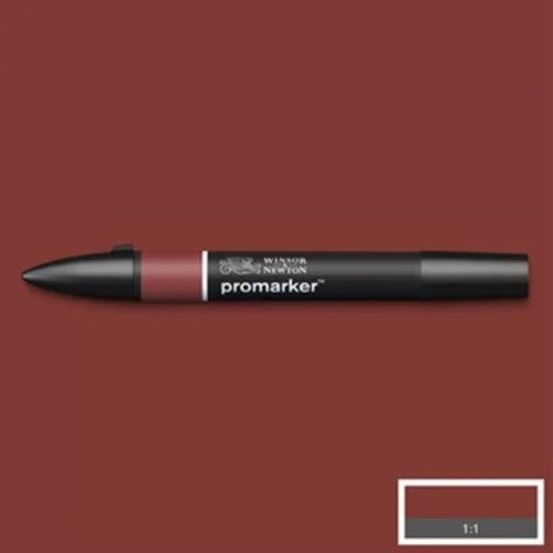 Winsor & Newton Promarker Burnt Mahogany 224, a versatile twin-tipped alcohol marker in rich, warm brown for flawless artwork.