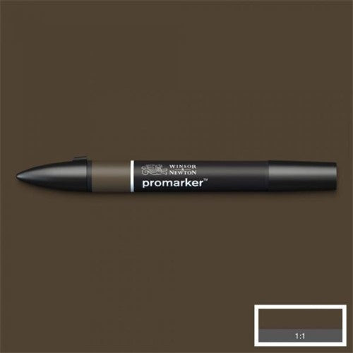 Winsor & Newton Promarker Warm Grey 7, a versatile twin-tipped marker with rich alcohol-based ink for vibrant, streak-free artwork.