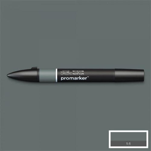 Winsor & Newton Promarker Cool Grey 6 marker featuring twin-tipped design for versatile shading and precision detailing.