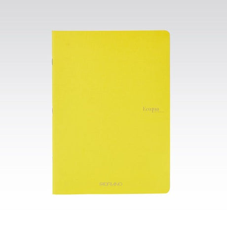 Eco-friendly Fabriano Ecoqua A4 lined notebook with 70 sheets of 90gsm FSC-certified paper, ideal for writing and sketching.