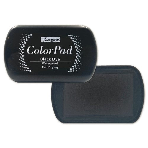 Premium quick-drying black dye ink for vibrant, waterproof prints, ideal for mixed media and safe for all applications.