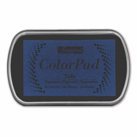 Vibrant Jacquard ColorPad Pigment Tide inks in a compact 4x2.5-inch container, perfect for blending and durable artwork.