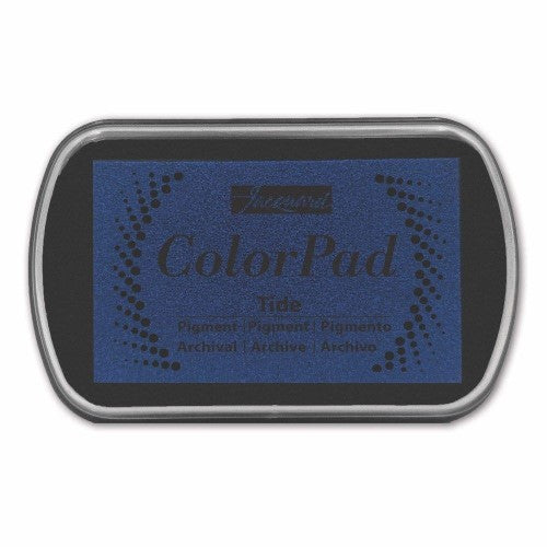 Vibrant Jacquard ColorPad Pigment Tide inks in a compact 4x2.5-inch container, perfect for blending and durable artwork.