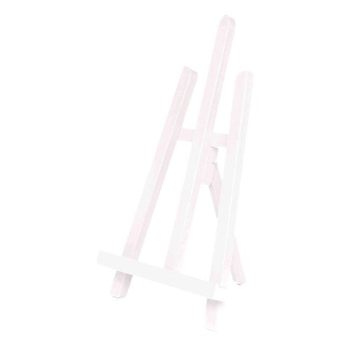 White Jasart Table Top Easel, 29 x 22 x 40 cm, FSC 100% wood, perfect for small paintings and displays.