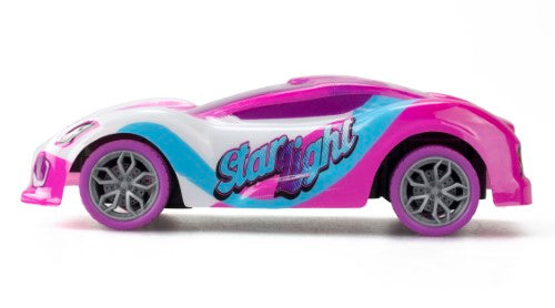 Galaxy-inspired SILVERLIT EXOST STAR LIGHT remote control car with high-speed performance and precise 2.4GHz control.