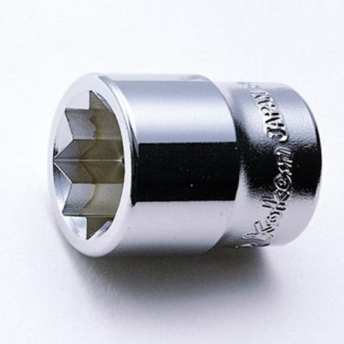 Koken 3415A 8pt socket for 3/8" drive, precision-engineered in Japan for durability and enhanced torque transmission.