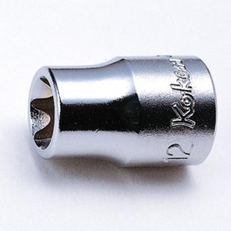 Koken 3425 Internal Torx Socket E6, 3/8" drive, 26mm length, designed for high torque and tight space access.