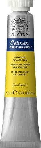 Vibrant Winsor & Newton Cotman Watercolour 21ml Cad Yellow Hue 109, ideal for layering and perfect for all skill levels.