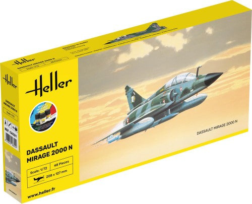 Plastic Model Kit - HELLER STARTER KIT MIRAGE 2000 N