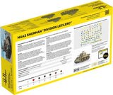 Detailed plastic model kit of the M4A2 Sherman tank from WWII, perfect for beginners and enthusiasts.