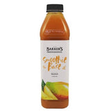 Soft, glossy orange mango smoothie base in a 1L bottle, perfect for refreshing beverages and cocktails. Made in New Zealand.