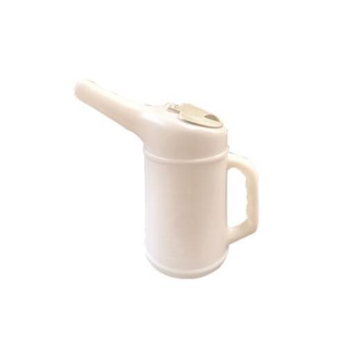 Ergonomic 1-litre plastic oil can pourer for precise, spill-free dispensing of liquids in home or professional settings.