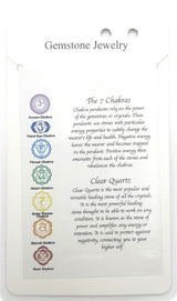 Set of 6 Chakra Keyrings with Clear Quartz, promoting positive energy and spiritual balance, measuring 13cm each.