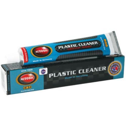 Autosol Plastic Cleaner 100g tube for restoring and maintaining plastic surfaces, offering eco-friendly, powerful cleaning action.