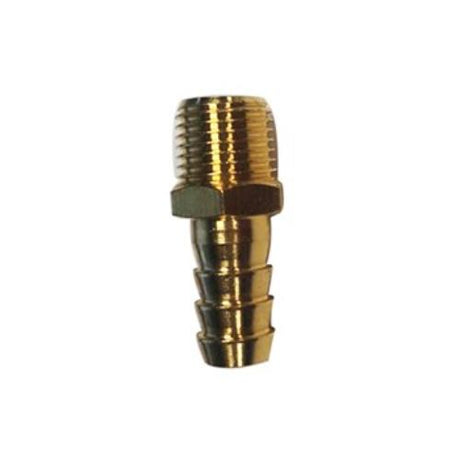 Brass air hose connector set includes 3/8" hose tail and 1/4" BSP male fitting for secure, leak-free connections.