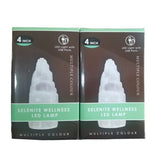 Selenite Wellness USB LED Lamp set of 9 with multi-color changing light, perfect for creating a tranquil ambiance.