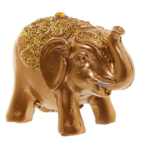 Collectable Ornament - Mini Metallic Glitter Lucky Elephant (Set of 24)
