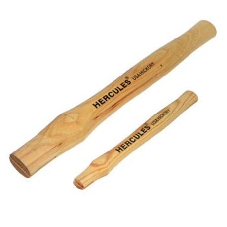 Durable 260mm hickory hammer handle, ideal replacement for 4oz ballpein hammer, includes fixing wedges for easy installation.