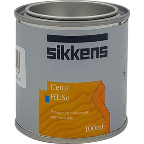 Sikkens Hlse Light Oak Test Pot, a translucent woodstain enhancing natural grain while providing durable weather protection.