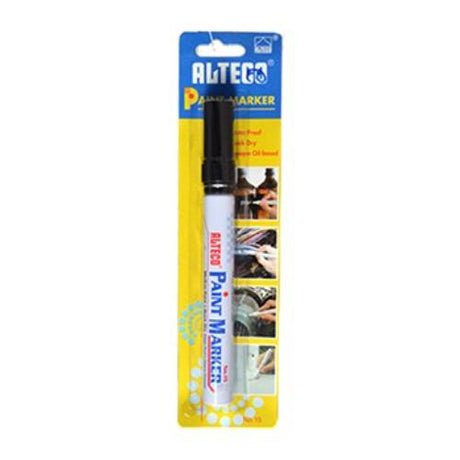 Alteco Black Paint Marker Blister Pack for vibrant, waterproof marking on multiple surfaces for artists and DIYers.