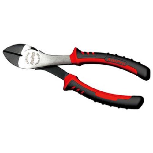 AmPro 180mm Heavy Duty Diagonal Cutting Plier with ergonomic grip and extra-hardened cutting edges for precision and durability.