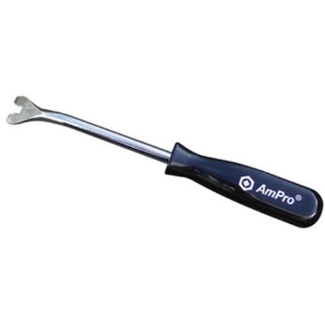 AmPro Door Upholstery Remover tool with steel shaft and ergonomic handle for easy removal of door upholstery clips.