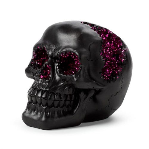 Ornament - Black Crystal Cave Skull (Set of 2 Assorted)