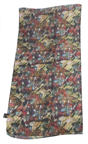 Elegant Crowded Butterflies Scarf in vibrant colors, 45x180cm, adds style and warmth for any occasion.