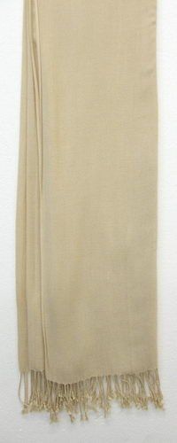 Beige plain viscose shawl, soft and versatile for year-round elegance, perfect for layering and styling.