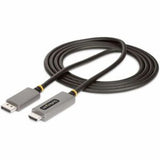 DisplayPort to HDMI adapter cable (6FT/2M) supporting 8K 60Hz and 4K 144Hz resolutions for vibrant audio-visual experiences.