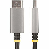 DisplayPort to HDMI adapter cable (6FT) for 8K 60Hz/4K 144Hz video and 7.1 audio, compatible with major desktops.