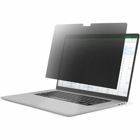 Privacy screen for 16" MacBook Pro, offering 60° viewing angle, anti-glare, blue light reduction, and easy installation.