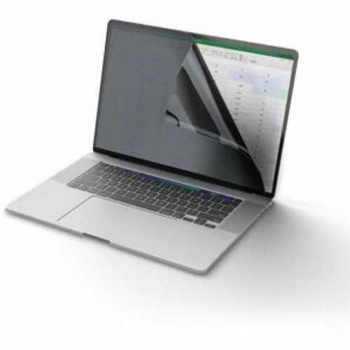 Laptop privacy screen for 16" MacBook Pro, reversible anti-glare filter protects data with 60-degree viewing angle.