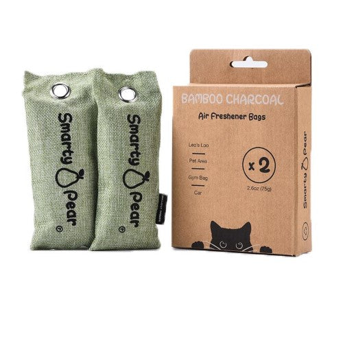 Smarty Pear Flipside Leo's Loo Charcoal Filter designed for odor control in litter boxes, made with natural bamboo charcoal.