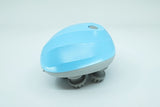 Blue Flipside Pettecc Cat Massager, mimics gentle kneading for relaxation, features one-button operation and whisper-quiet design.