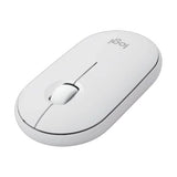 Pebble Mouse - Logitech 2 M350s (Tonal White)