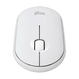 Pebble Mouse - Logitech 2 M350s (Tonal White)