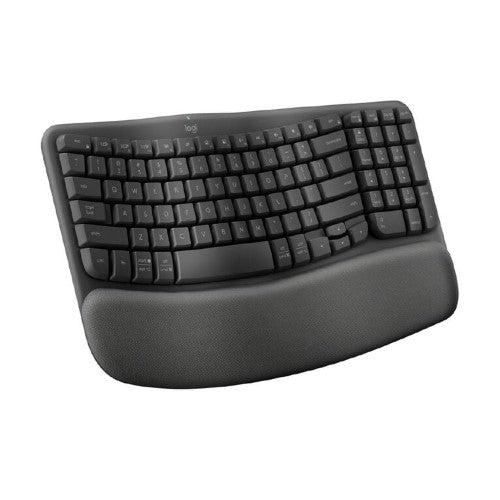 Wireless Ergonomic Keyboard - Logitech Wave Keys (Graphite)