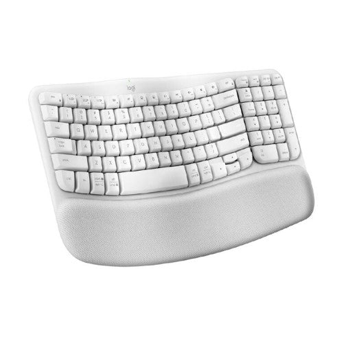 Wireless Ergonomic Keyboard - Logitech Wave Keys (Off White)