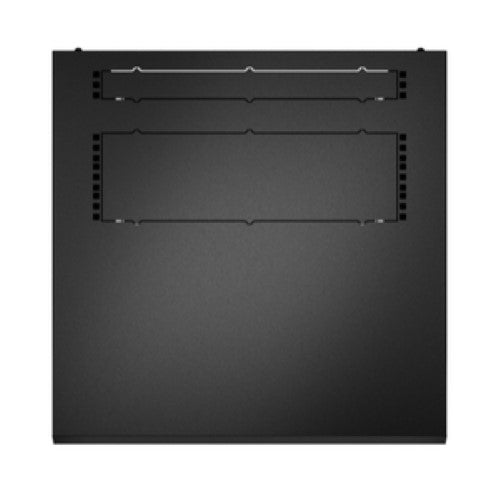 APC NetShelter WX 6U wall-mount enclosure, black, 600mm deep, designed for efficient network hardware organization and airflow.