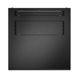 APC NetShelter WX 6U wall-mount enclosure, black, 600mm deep, designed for efficient network hardware organization and airflow.