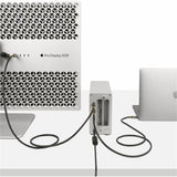 3ft USB4 cable with USB-C connectors, supporting 40 Gbps data transfer, 100W power delivery, and 8K video output.