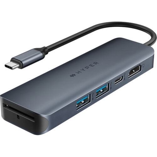 Targus HyperDrive USB Hub featuring 6 USB-C ports, 4K support, and 100W power delivery for efficient connectivity.